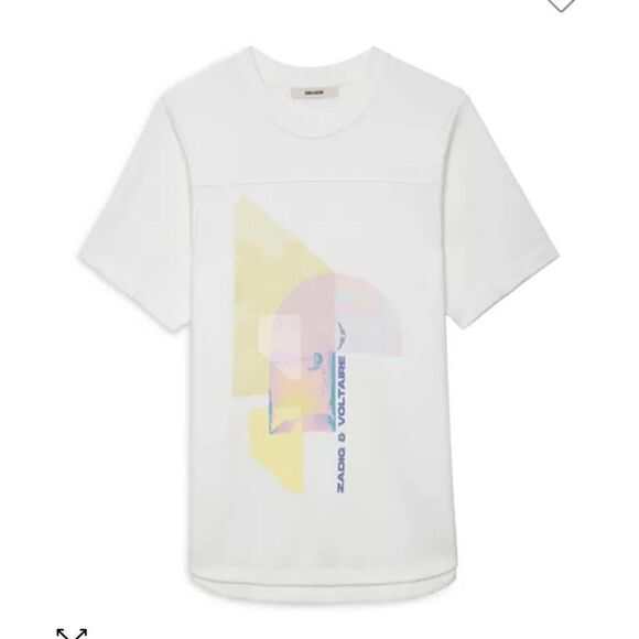 Zadig & Voltaire Bow Mo Terry Palmier Tee NWT - Picture 7 of 10